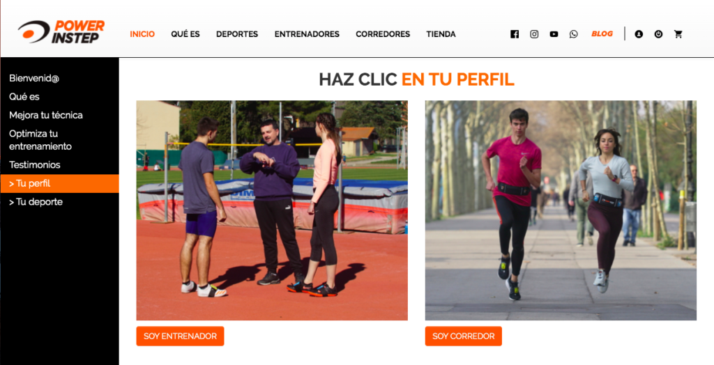 La principal novedad de nuestra nueva página web es la creación de espacios personalizados para los entrenadores y los corredores.