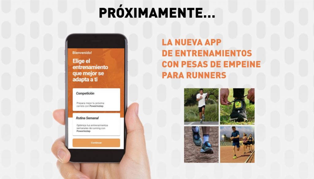 Powerinstep está desarrollando una nueva app de entrenamientos con pesas de empeine para runners