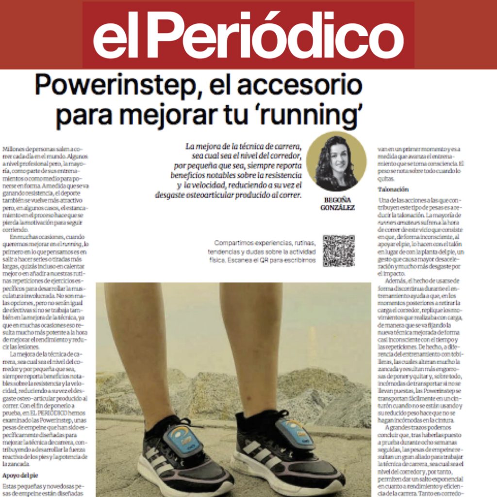 Review de EL PERIÓDICO sobre Powerinstep publicada en la versión en papel