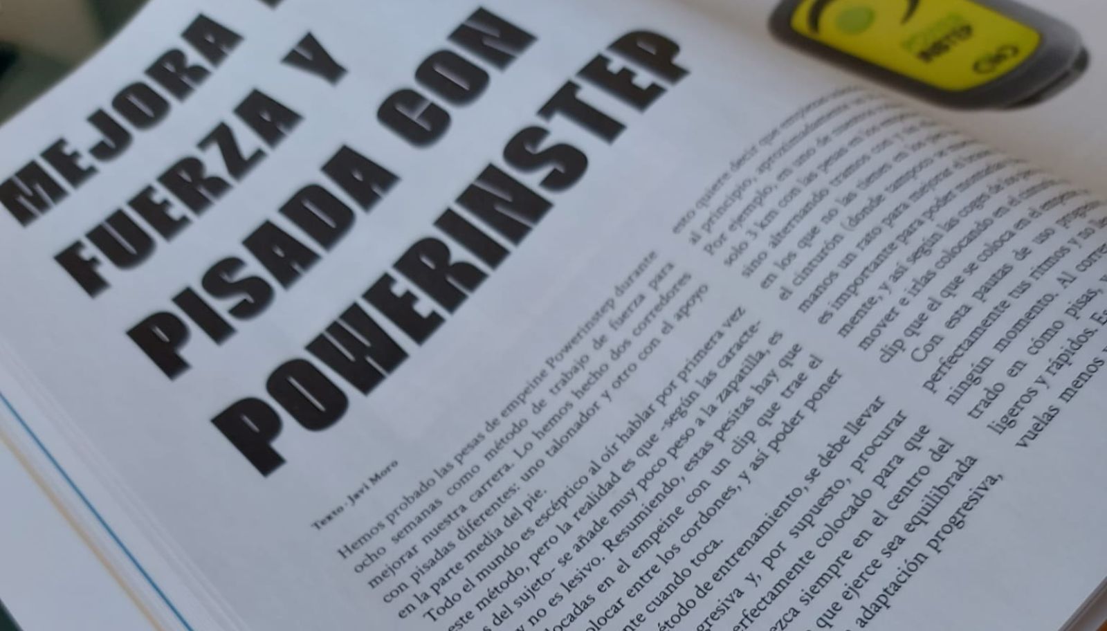 Soy Corredor publica un artículo sobre Powerinstep en su versión en papel