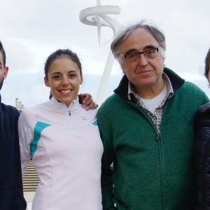 Josep María Padullés, con sus atletas